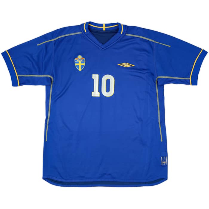 2004-06 Sweden Away Shirt Ibrahimovic #10 - 9/10 - (L)