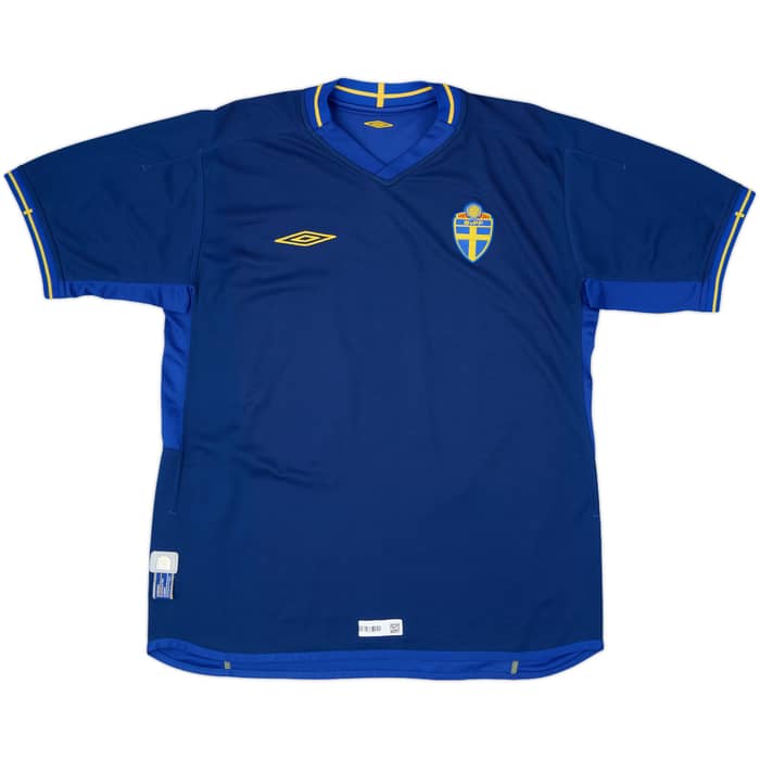 2004-06 Sweden Away Shirt Ibrahimovic #10 - 9/10 - (L)