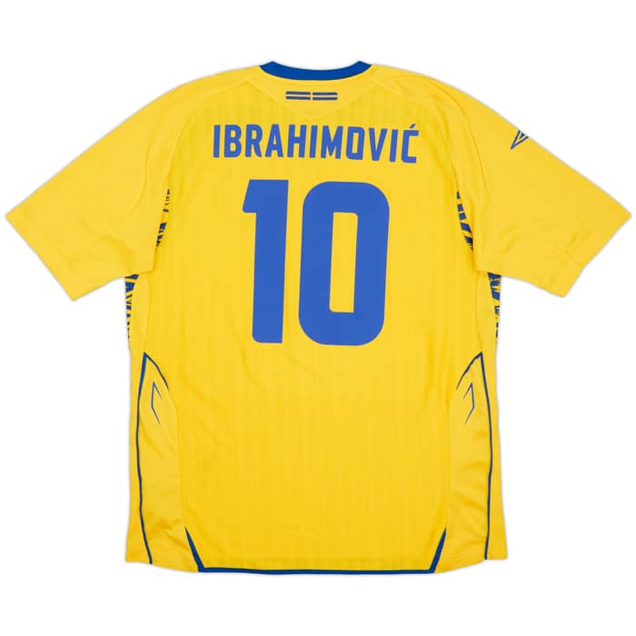 2008-09 Sweden Home Shirt Ibrahimovic #9 - 8/10 - (XL)