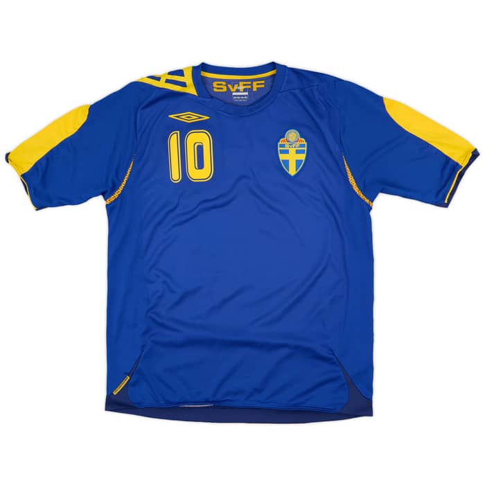 2006-08 Sweden Away Shirt Ibrahimovic #10 - 10/10 - (L)