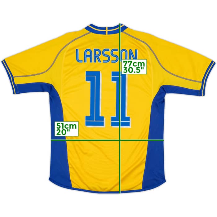2003-04 Sweden Home Shirt Larsson #11 - 9/10 - (M)