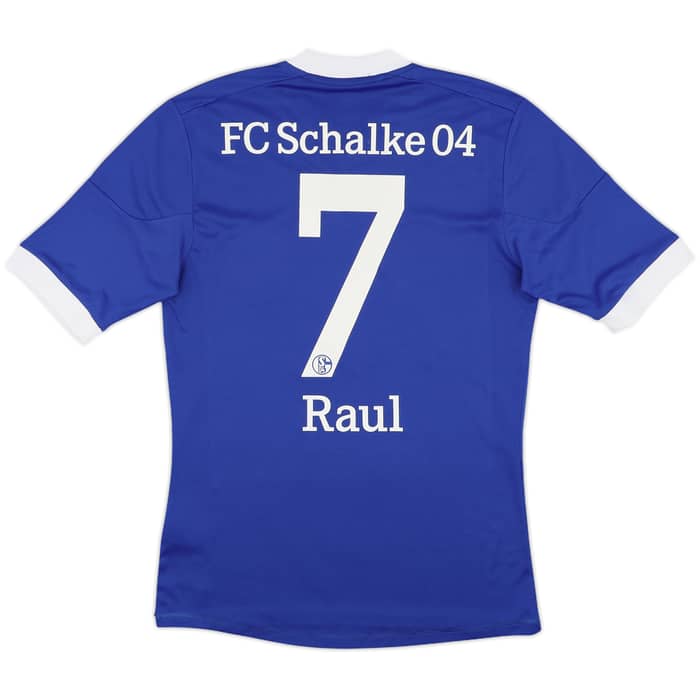 2012-14 Schalke Home Shirt Raul #7 - 8/10 - (S)