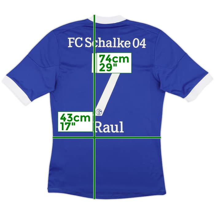 2012-14 Schalke Home Shirt Raul #7 - 8/10 - (S)