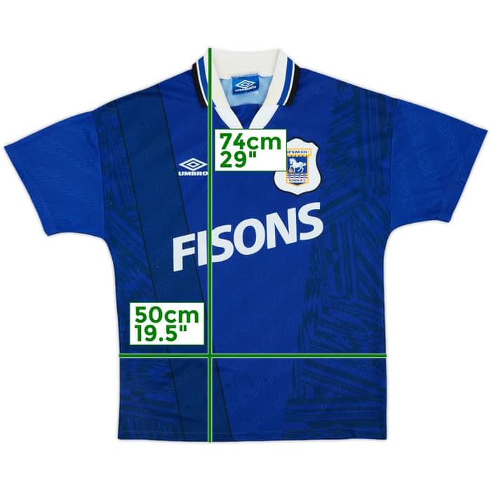 1994-95 Ipswich Town Home Shirt - 8/10 - (M)