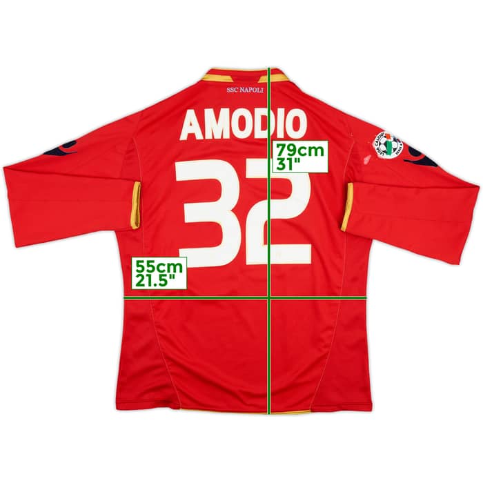 2009-10 Napoli Match Issue Third L/S Shirt Amodio #32