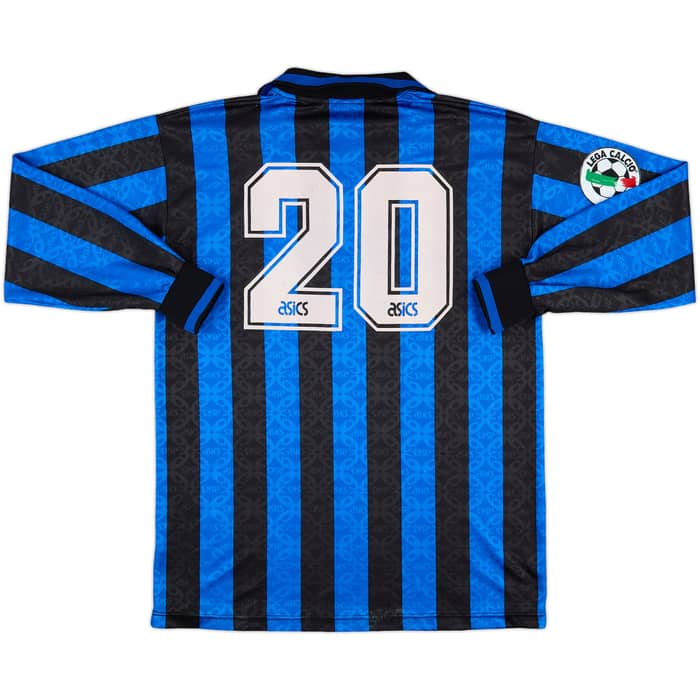 1995-96 Atalanta Match Issue Home L/S Shirt #20