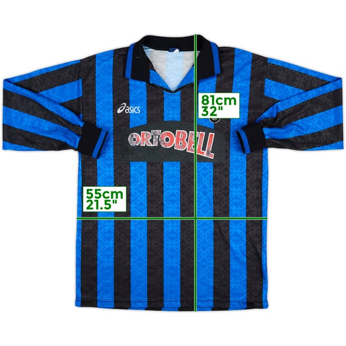 1995-96 Atalanta Match Issue Home L/S Shirt #20