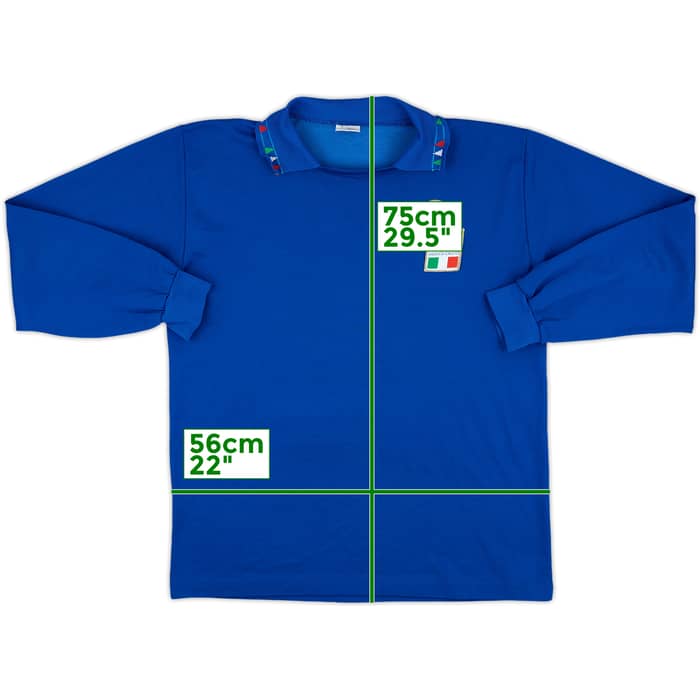 1991 Italy Match Issue Home L/S Shirt #16
