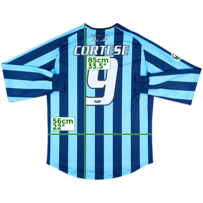 2006-07 Lecco Match Issue Home L/S Shirt Cortese #9