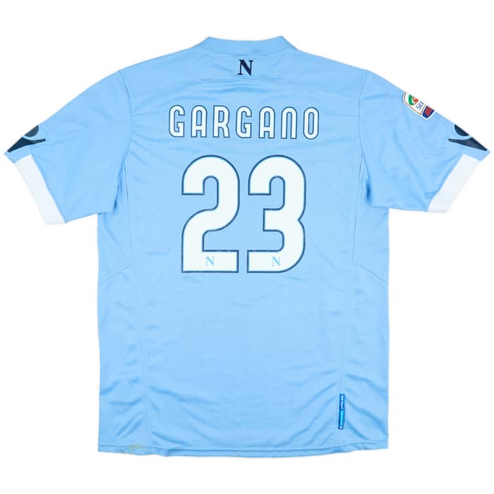 2010-11 Napoli Match Issue Home Shirt Gargano #23