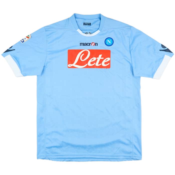 2010-11 Napoli Match Issue Home Shirt Gargano #23