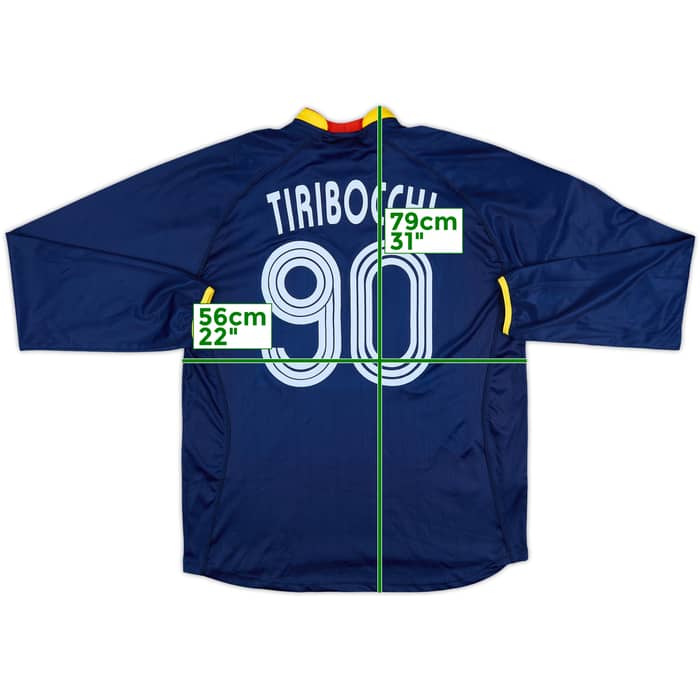 2007-08 Lecce Match Issue Third L/S Shirt Tiribocchi #90