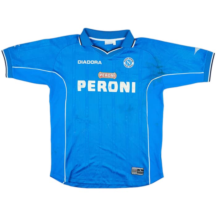 2000-01 Napoli Match Issue Home Shirt Matuzalem #20