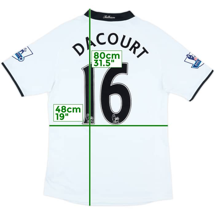 2008-09 Fulham Home Shirt Dacourt #16 - 8/10 - (L)
