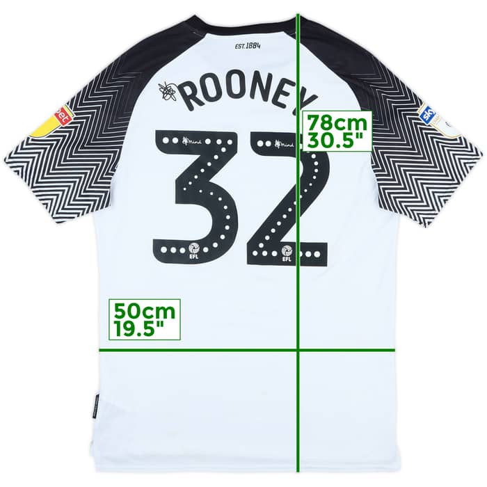 2019-20 Derby County Home Shirt Rooney #32 - 7/10 - (L)