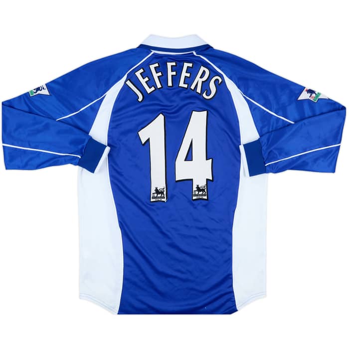 2000-01 Everton Home L/S Shirt Jeffers #14 - 6/10 - (M)