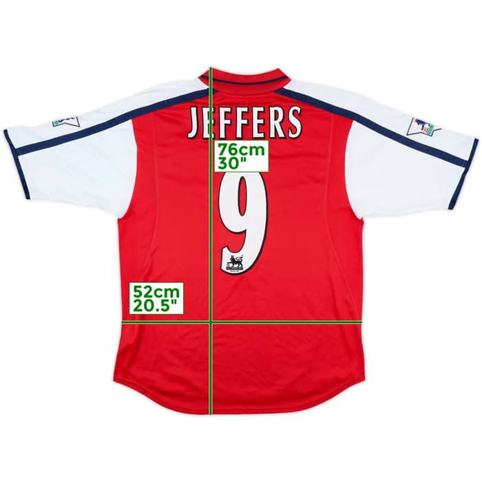 2001-02 Arsenal Home Shirt Jeffers #9 - 8/10 - (M)