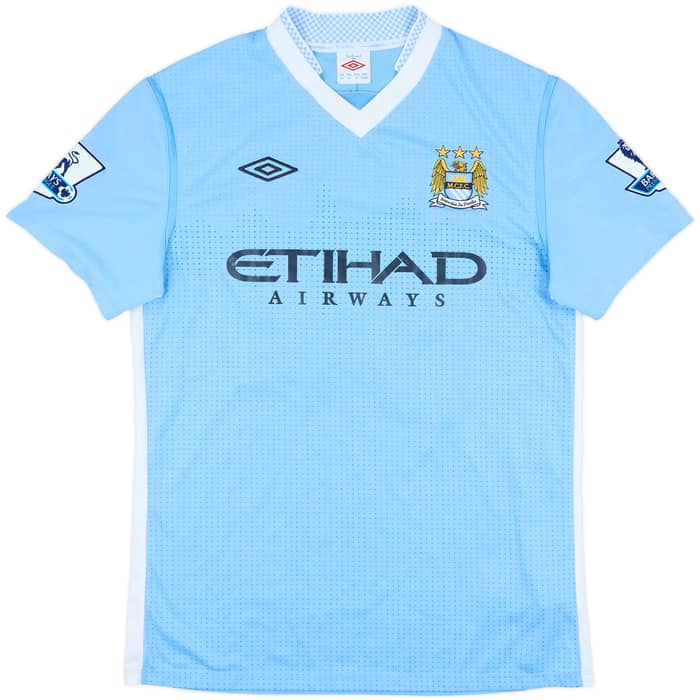 2011-12 Manchester City Home Shirt De Jong #34 - 7/10 - (M)