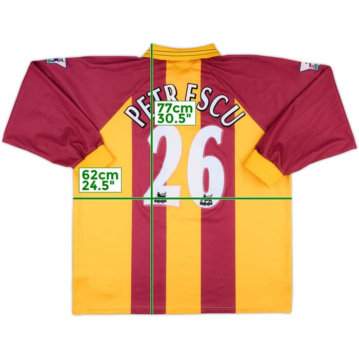 2000-01 Bradford Home L/S Shirt Petrescu #26 - 4/10 - (XL)