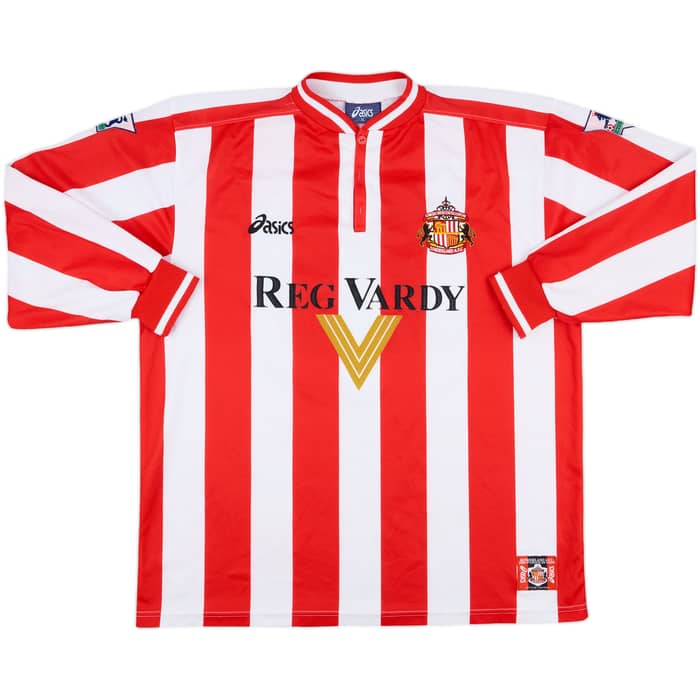 1999-00 Sunderland Match Issue Home L/S Shirt Oster #28