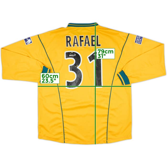 2000-01 Celtic Match Issue Away L/S Shirt Rafael #31