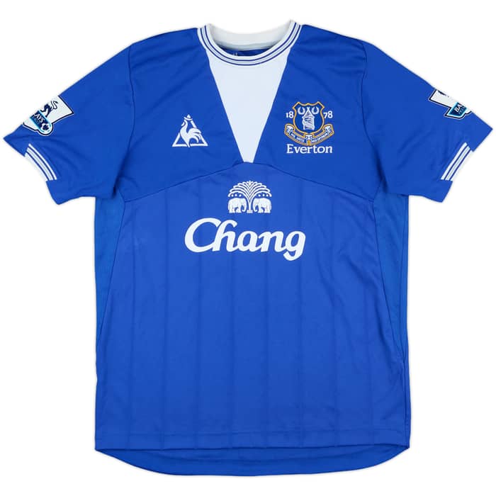 2009-10 Everton Home Shirt Heitinga #5 - 8/10 -(M)