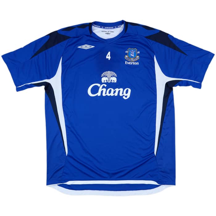 2006-08 Everton Player Issue Umbro Training Shirt #4 (Yobo)