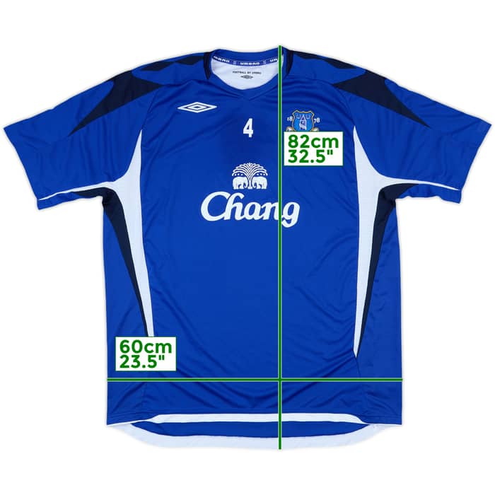 2006-08 Everton Player Issue Umbro Training Shirt #4 (Yobo)