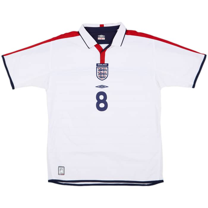 2003-05 England Home Shirt Scholes #8 - 10/10 - (L)