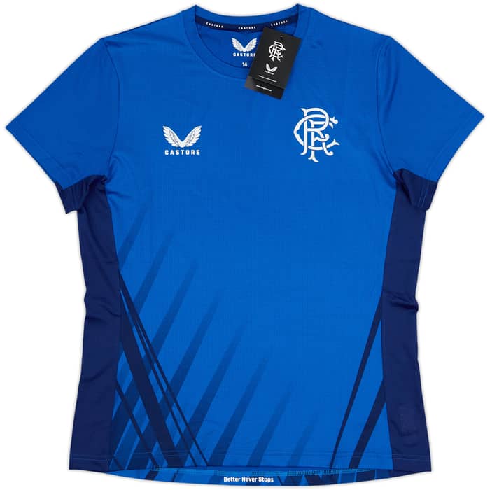 Camiseta Castore de entrenamiento del Rangers 2022-23 (Mujeres L)