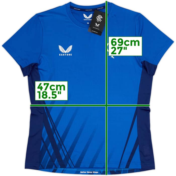 Camiseta Castore de entrenamiento del Rangers 2022-23 (Mujeres L)