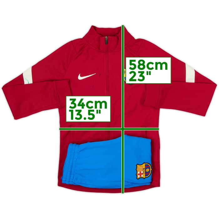 2021-22 Barcelona Nike Tracksuit - 5/10 - (S.Boys)