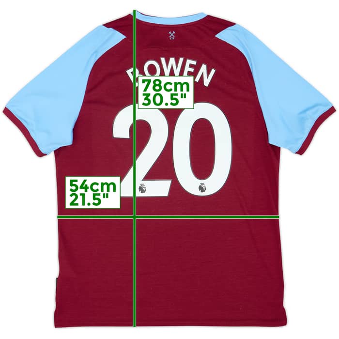 2020-21 West Ham Home Shirt Bowen #20 - 7/10 - (XL)