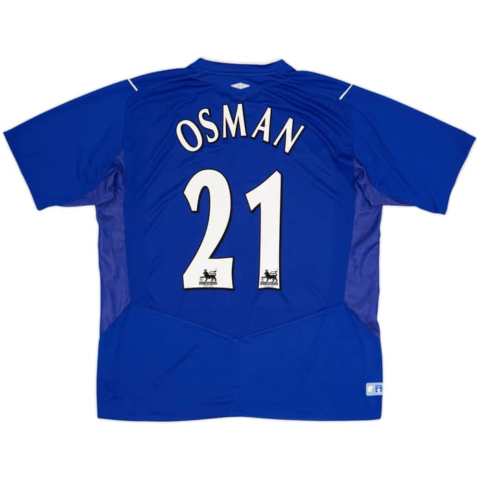 2004-05 Everton Home Shirt Osman #21 - 7/10 - (XL)