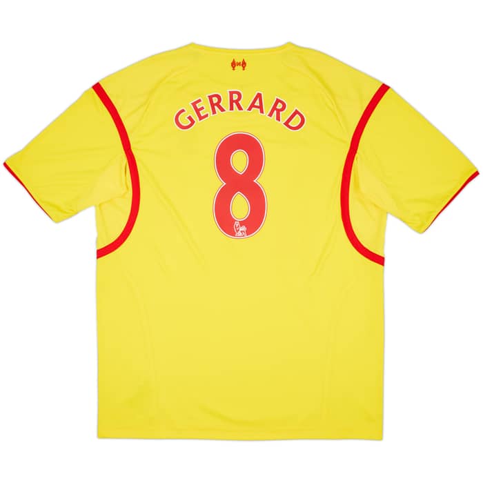 Camiseta de visitante del Liverpool 2014-15 Gerrard #8 - 8/10 - (3XL)