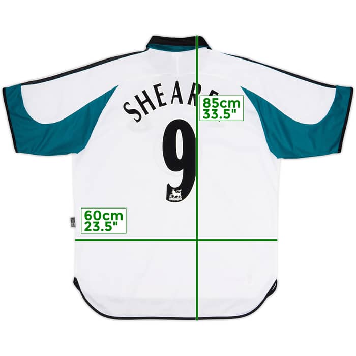 1999-00 Newcastle Away Shirt Shearer #9 - 10/10 - (XL)