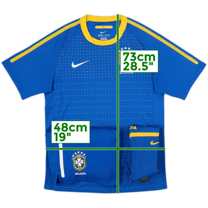 2010-11 Brazil Away Shorts & Socks - 8/10 - (L)