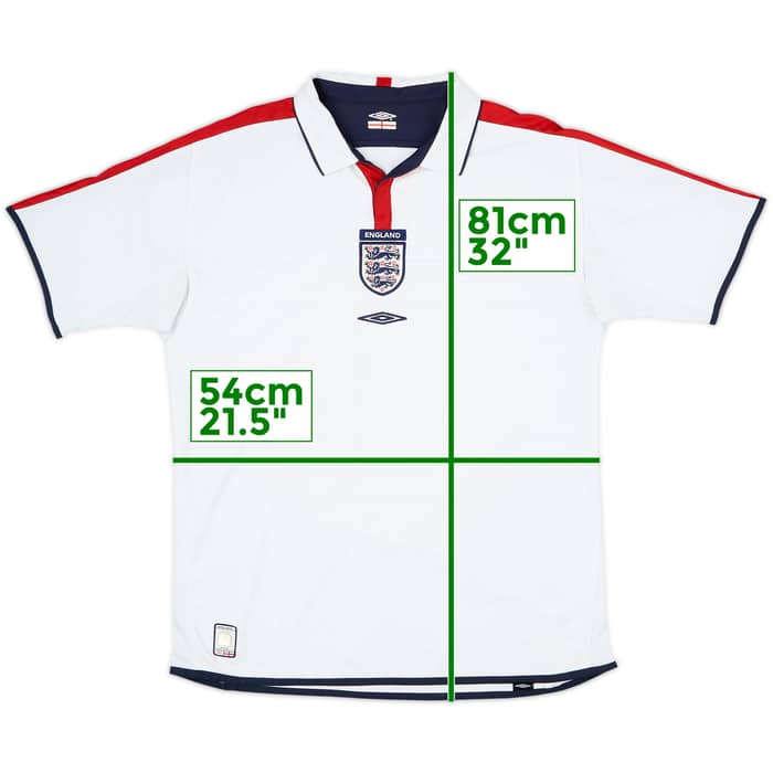 2003-05 England Home Shirt - 5/10 - (L)