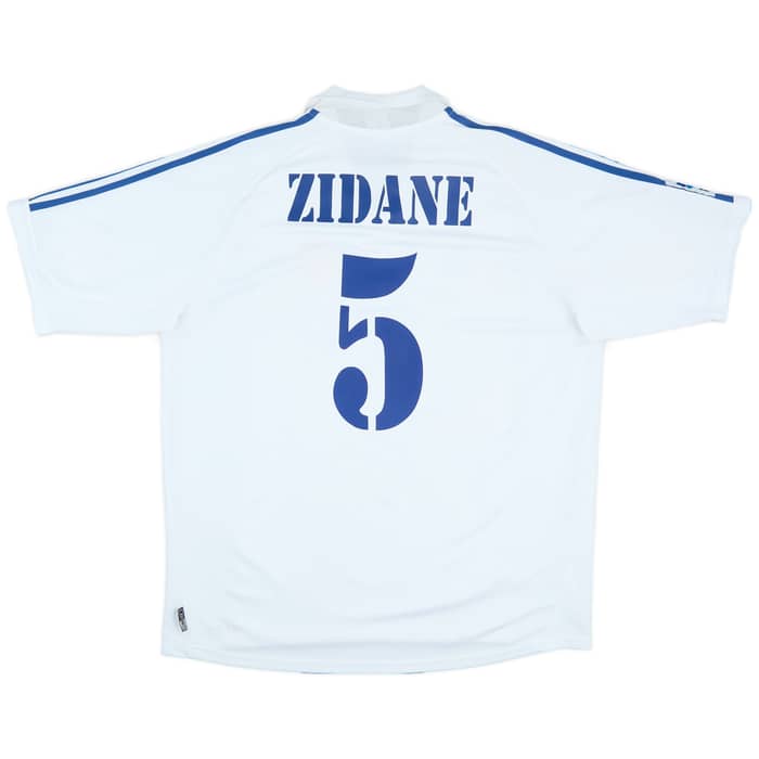 2001 Real Madrid Home Shirt Zidane #5 - 9/10 - (XL)