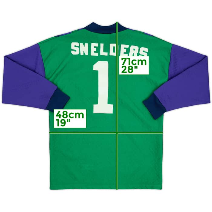 1994-95 Aberdeen Squad Signed GK Shirt Snelders #1 - 8/10 - (XS)