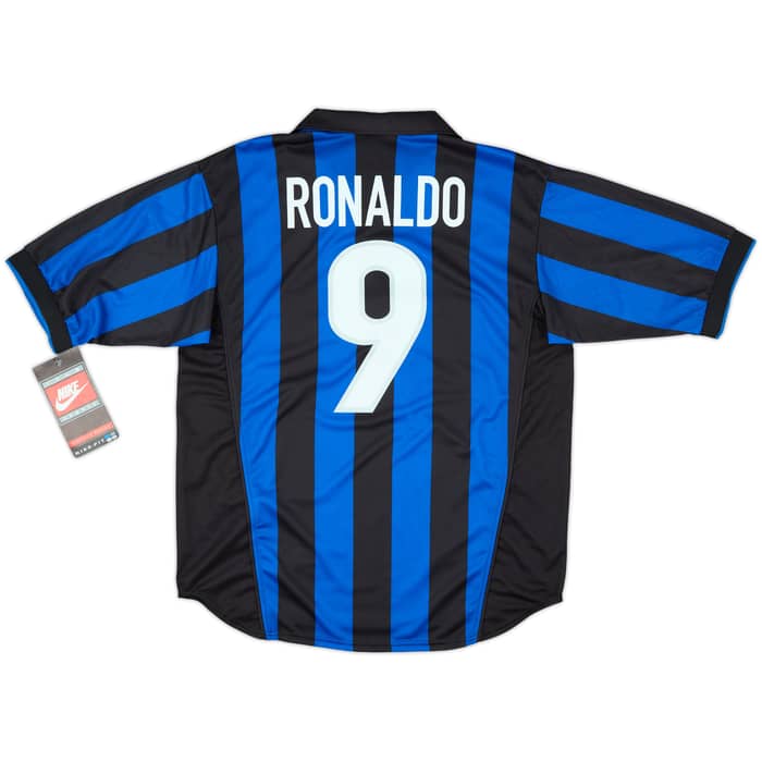 1998-99 Inter Milan Home Shirt Ronaldo #9 (M)