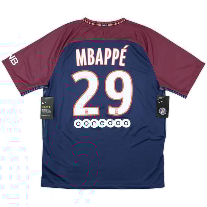2017-18 Paris Saint-Germain Home Shirt Mbappe #29 (L)