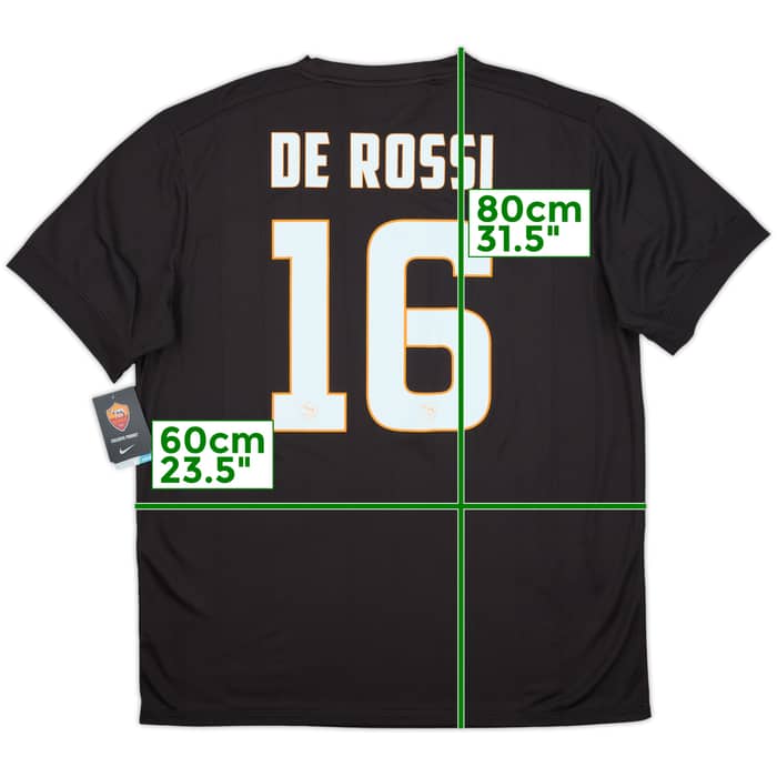 2017-18 Roma Third Shirt De Rossi #16 (XL)