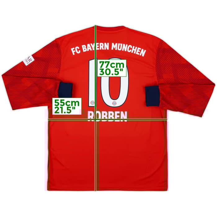 2018-19 Bayern Munich Home L/S Shirt Robben #10 (L)