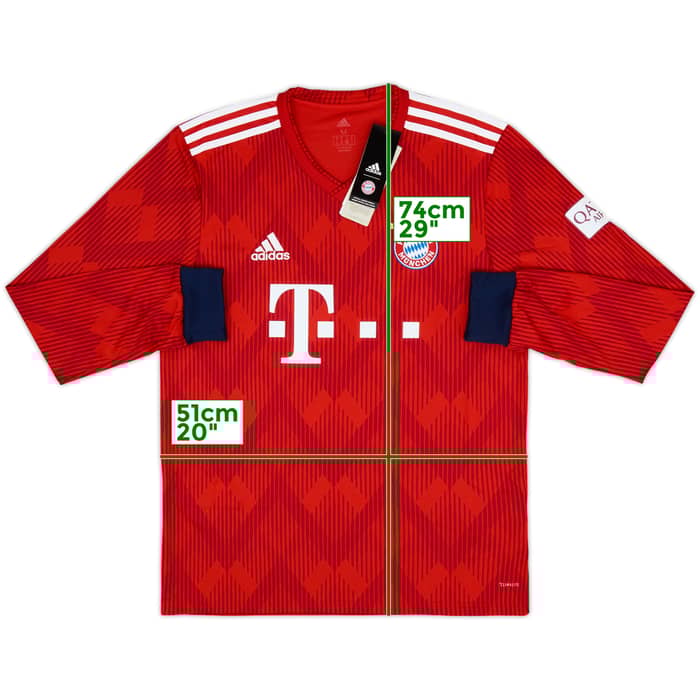 2018-19 Bayern Munich Home L/S Shirt (M)