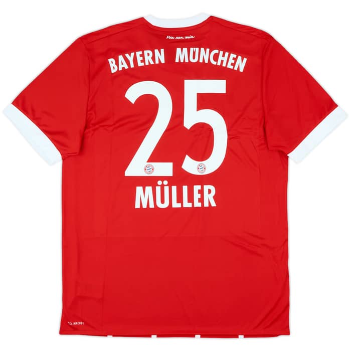 2017-18 Bayern Munich Home Shirt Muller #25 (L)