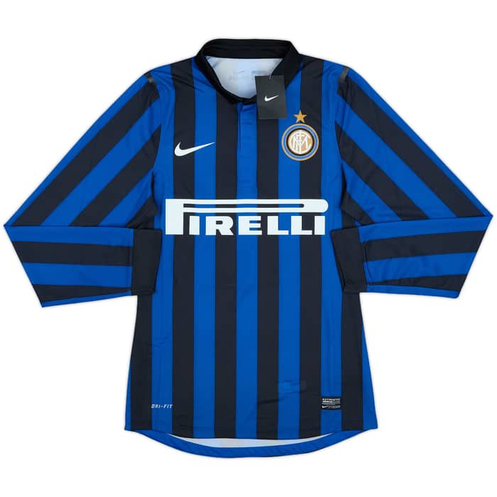 2011-12 Inter Milan Player Issue Home L/S Shirt Sneijder #10 (S)