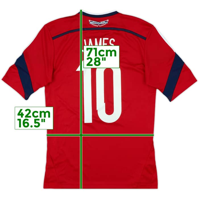 2014-15 Colombia Away Shirt James #10 (XS)
