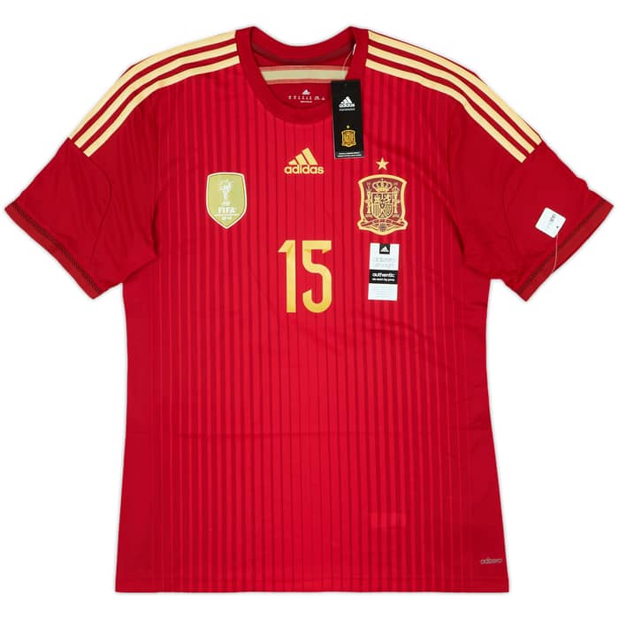 2013-15 Spain Authentic Home Shirt Ramos #15 (XL)