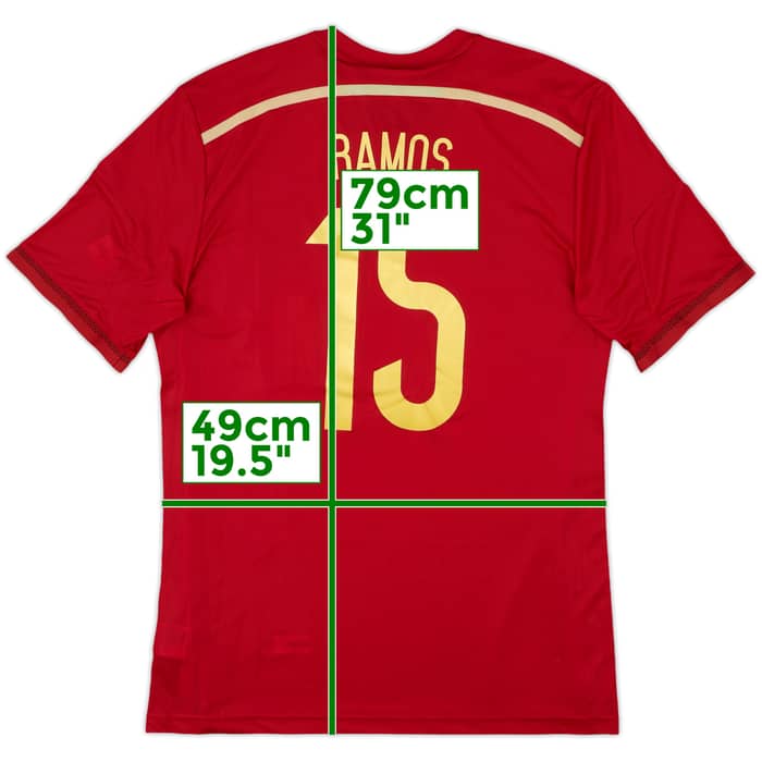 2013-15 Spain Authentic Home Shirt Ramos #15 (XL)